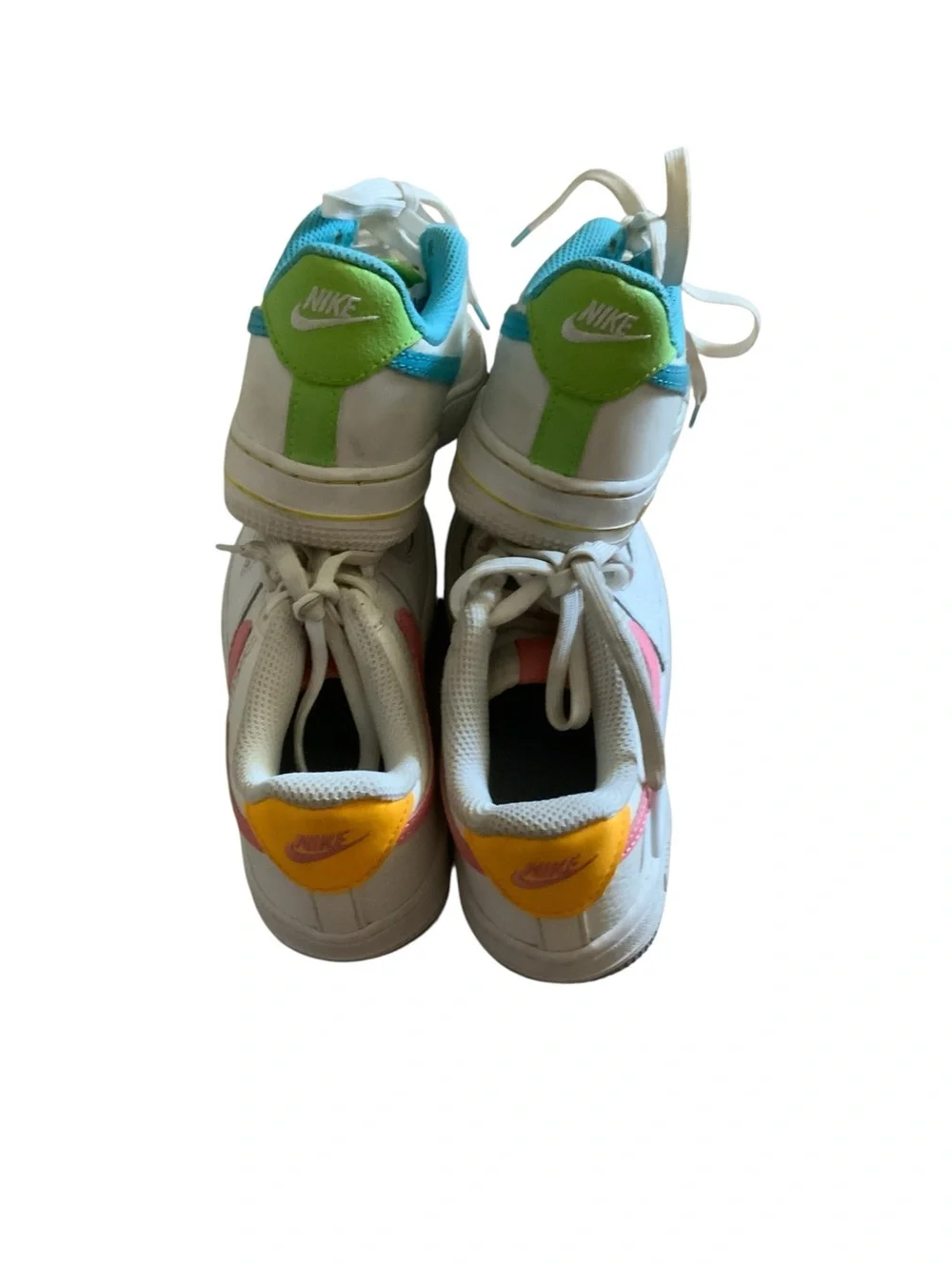 Bundle 2 Nike Little Girls Air Force 1 Sneakers SZ 12c